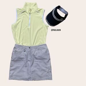 Daily Sports Athletic Golf Leisure Skort Skirt Gingham Size 4